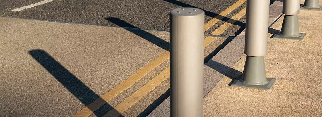 Custom Retractable Barrier Column Installations in Hallandale Beach, FL